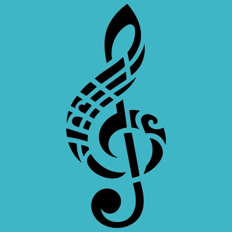 Élégant Tattoo Style Clef