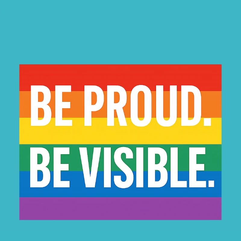 Regenbogen Pride Statement Design