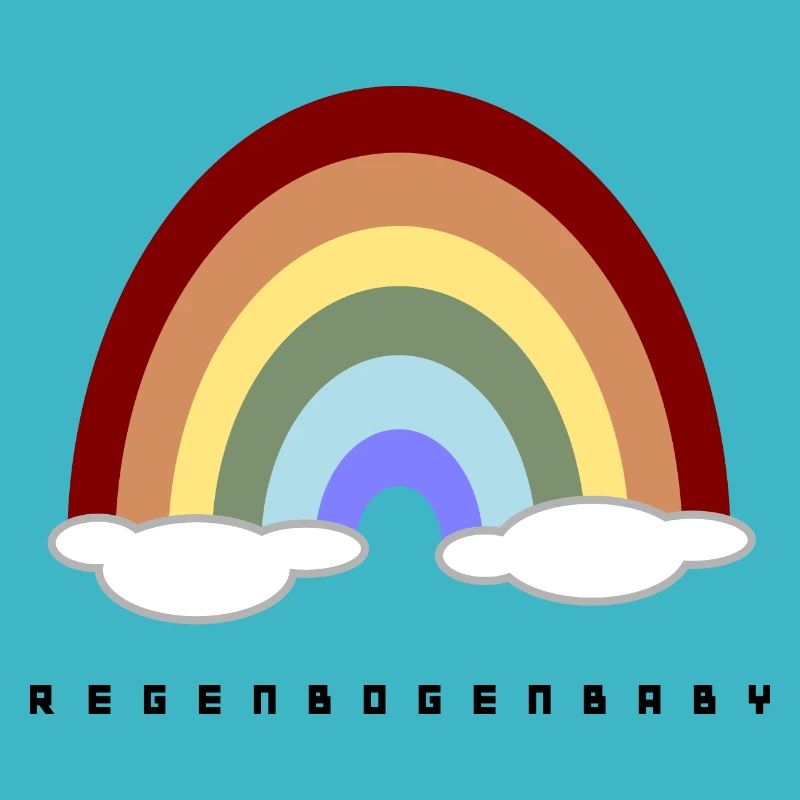Regenbogenbaby (schwarze Schrift)
