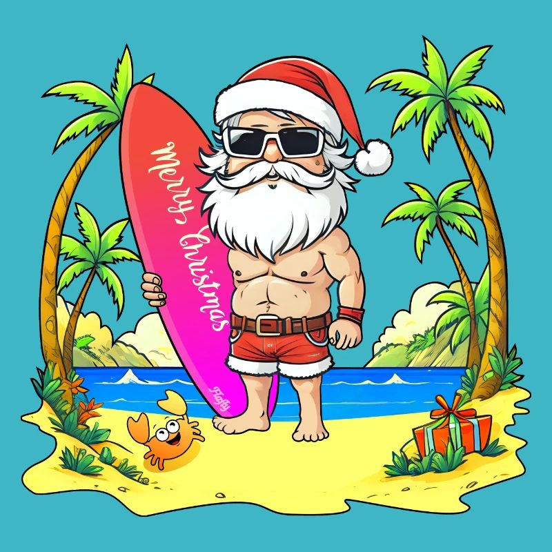 Weihnachtsmann-Surfer - 🎅 2
