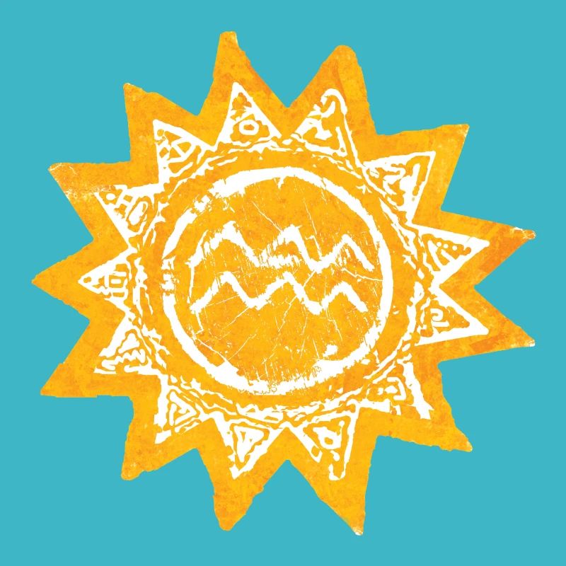 Design abstrait du soleil dans les tons de jaune de Majorque