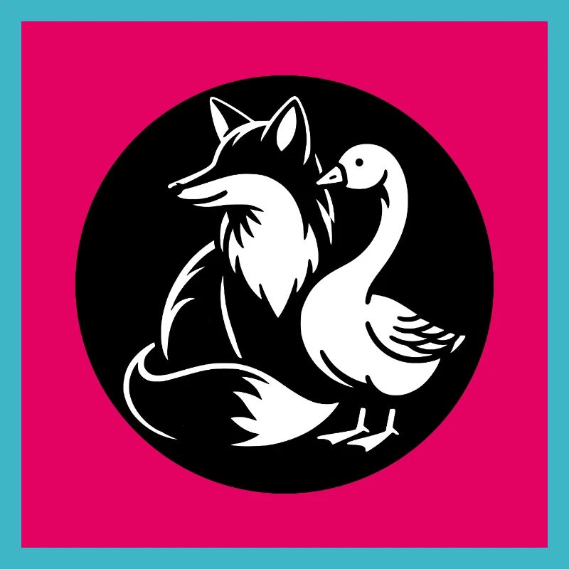 Fuchs und Gans in Freundschaft