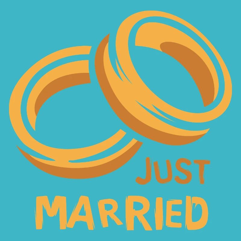 Just Married Ringe Hochzeit Liebe