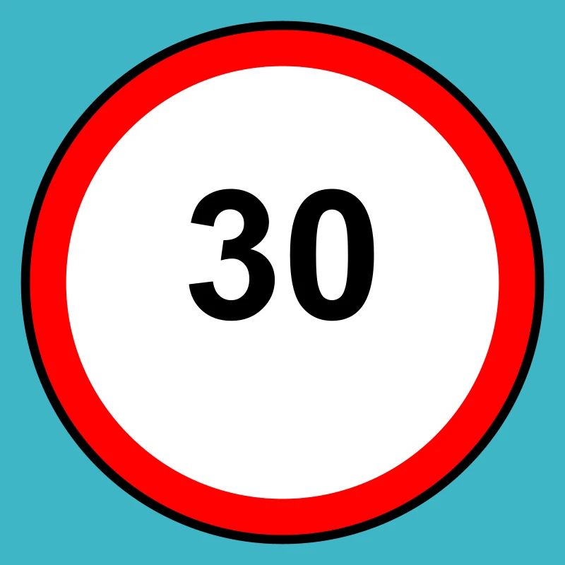Tempo 30 Schild Muster