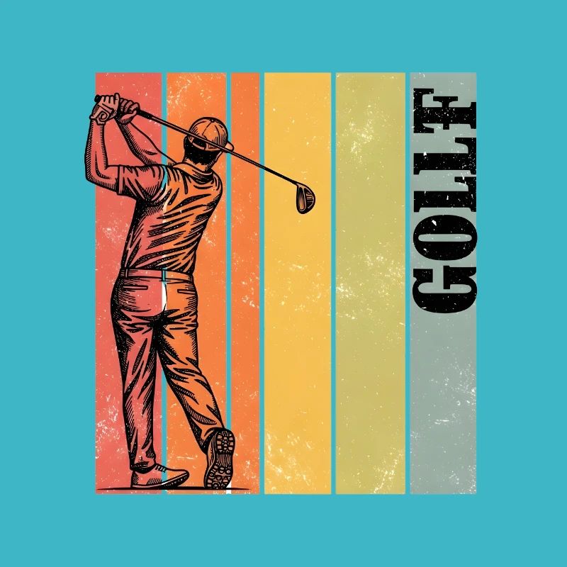 1-Mann Humor Golf Lustige Idee Golfer Golfer Muster