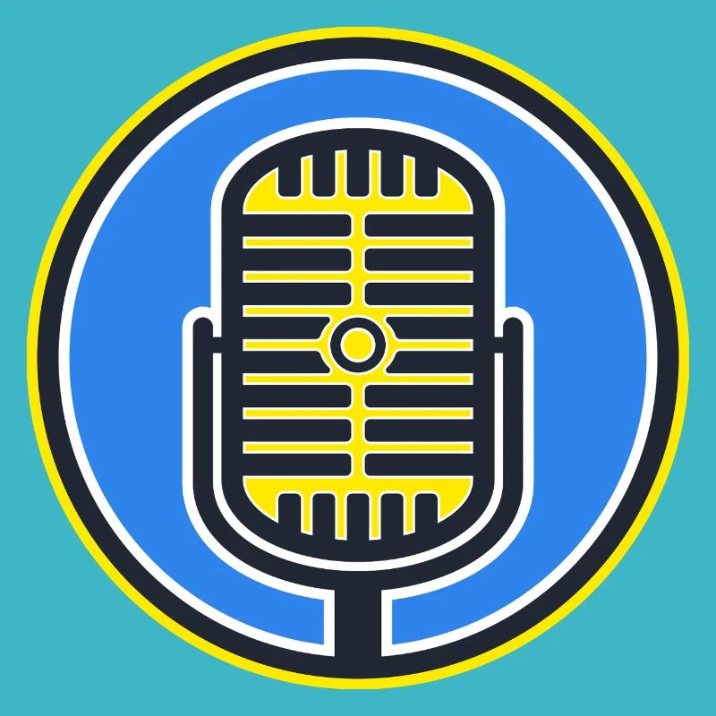 Retro Microphone Badge