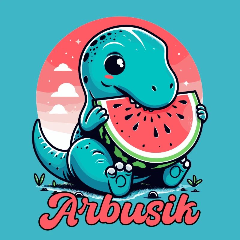 Mignon T-Rex Pastèque Arbusik Cadeau