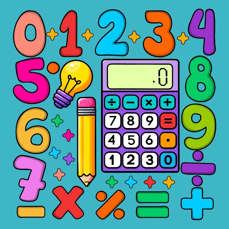 Number Day Maths Colourful Math Educational Design