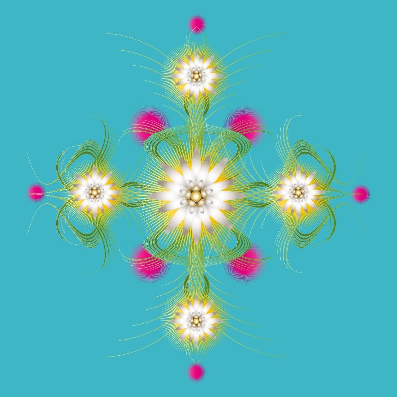 Edelweiss Ornament – Alpine Flower Composition