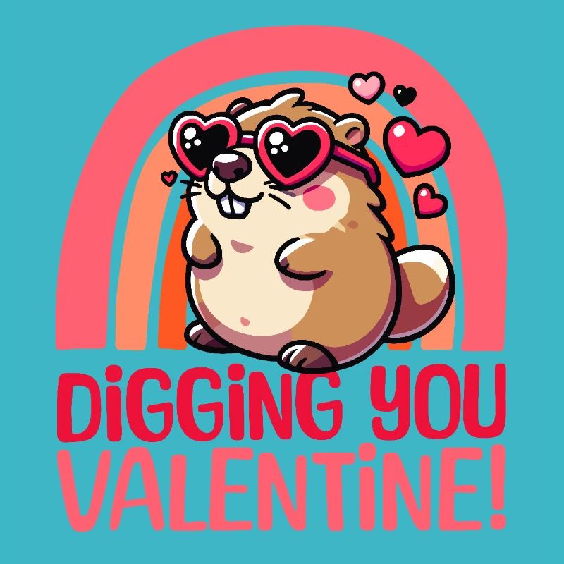 You're great, Valentin – Cute Groundhog Design