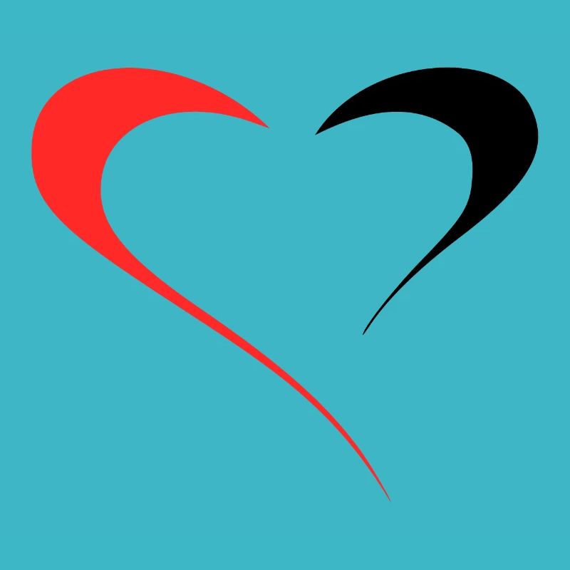 Dualité de l’Amour - Deux Faces Rouge/Noir