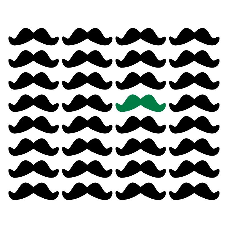 Mustache Moustache "Be Different" 2c