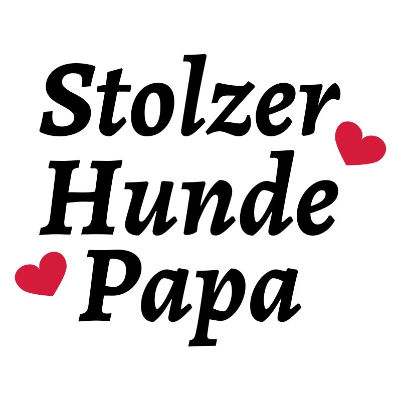 Stolzer Hunde Papa