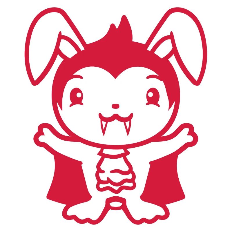 Bunny Vampire Sharp Long Teeth Halloween Costume