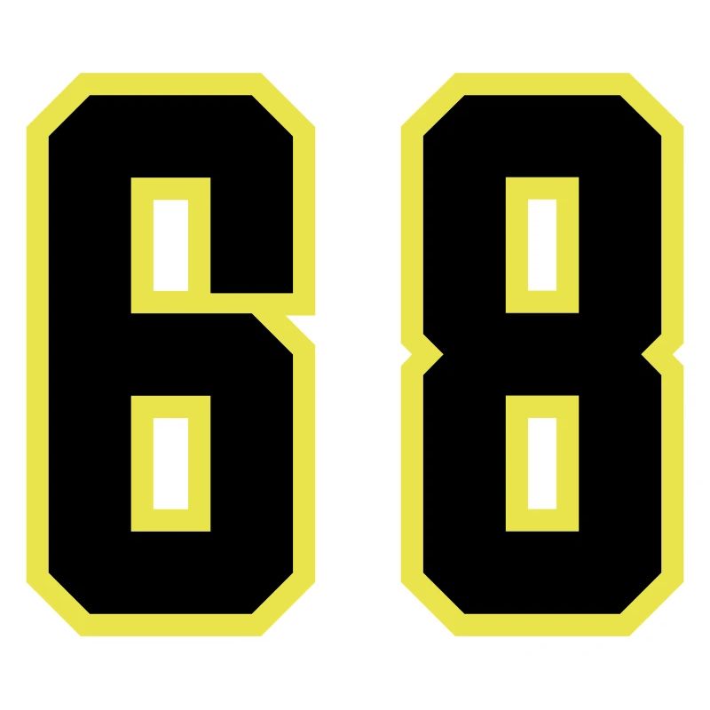 Maillot à 68 numéros