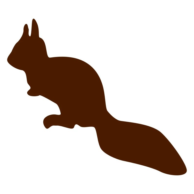 wachsames Eichhörnchen Streifenhörnchen Silhouette