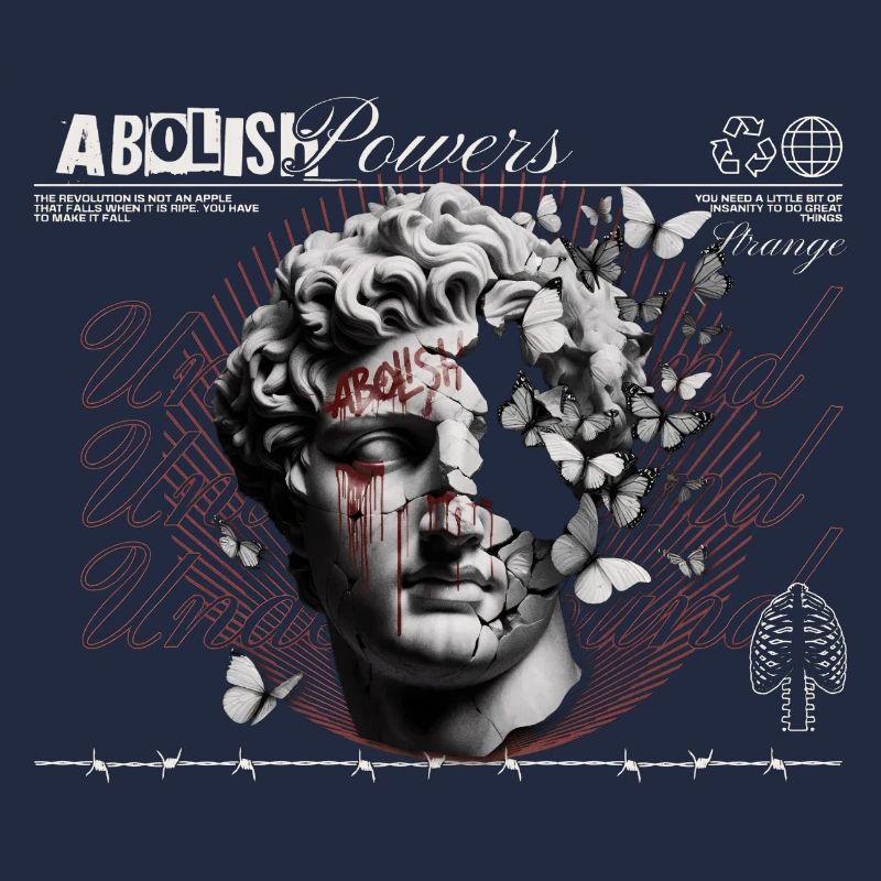Abolish Power Kopf-Collage