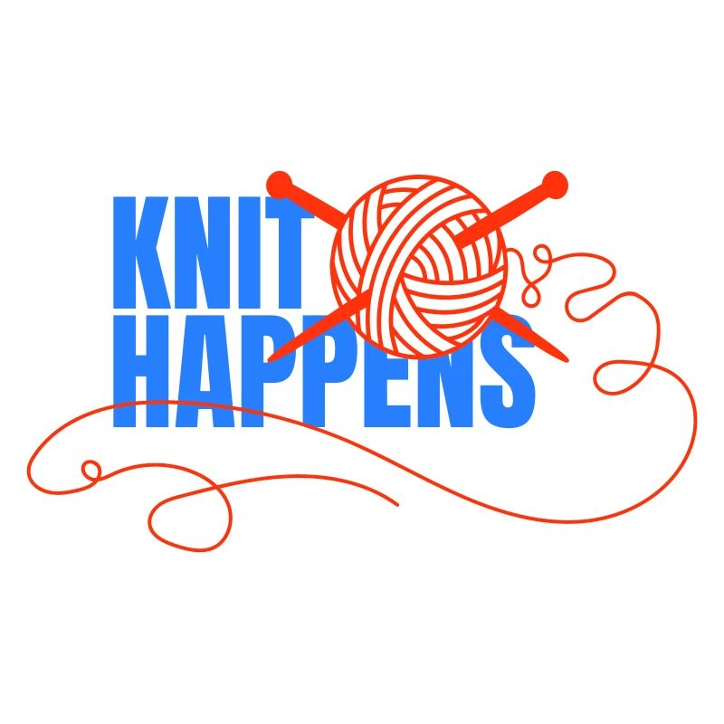 Knit Happens Logo Strickdesign