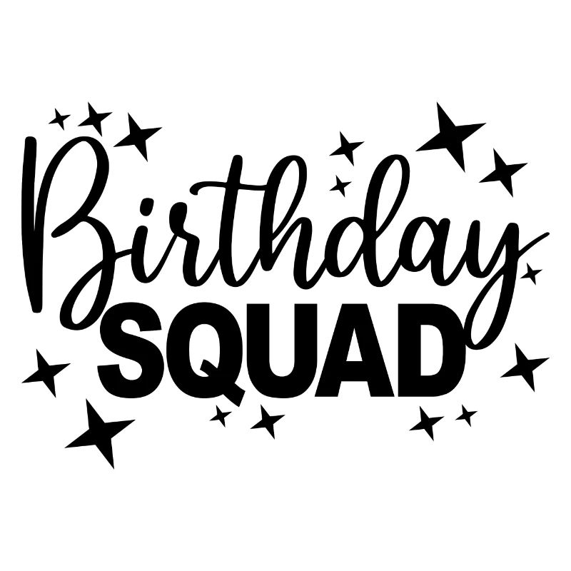 Birthday Squad Matching Gruppe Geburtstagsfeier Geschenk