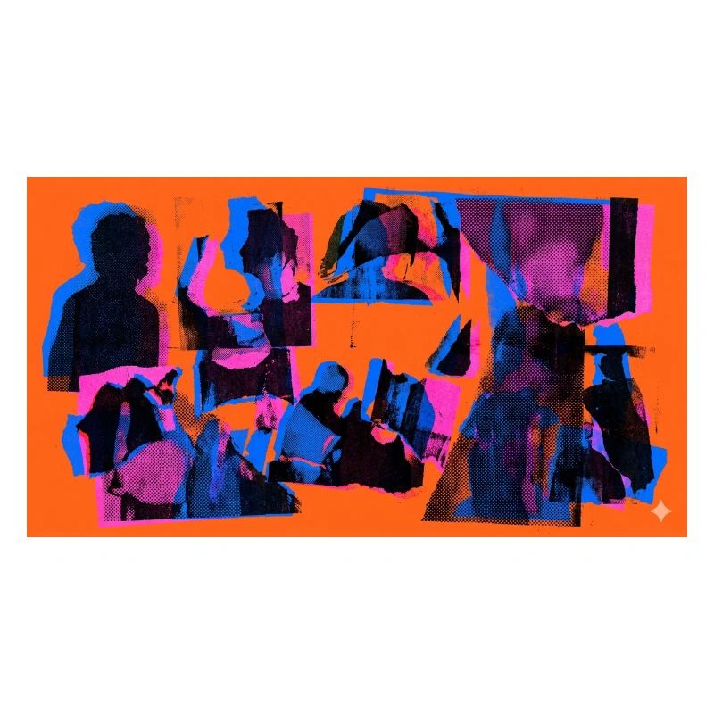 Collage Pop Silhouetten