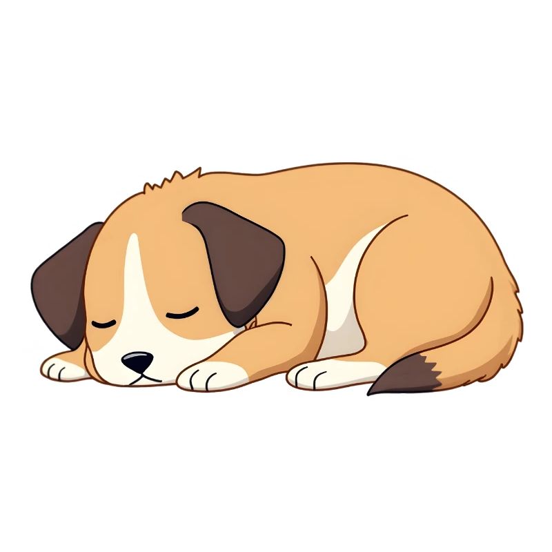 chien endormi