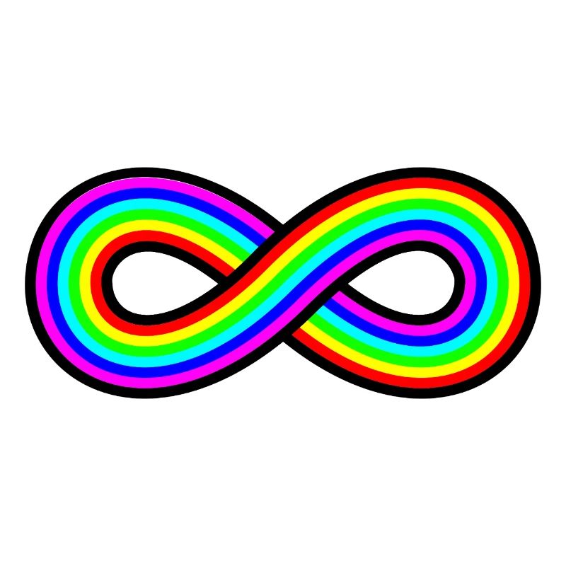 Autismus Regenbogen Unendlichkeit