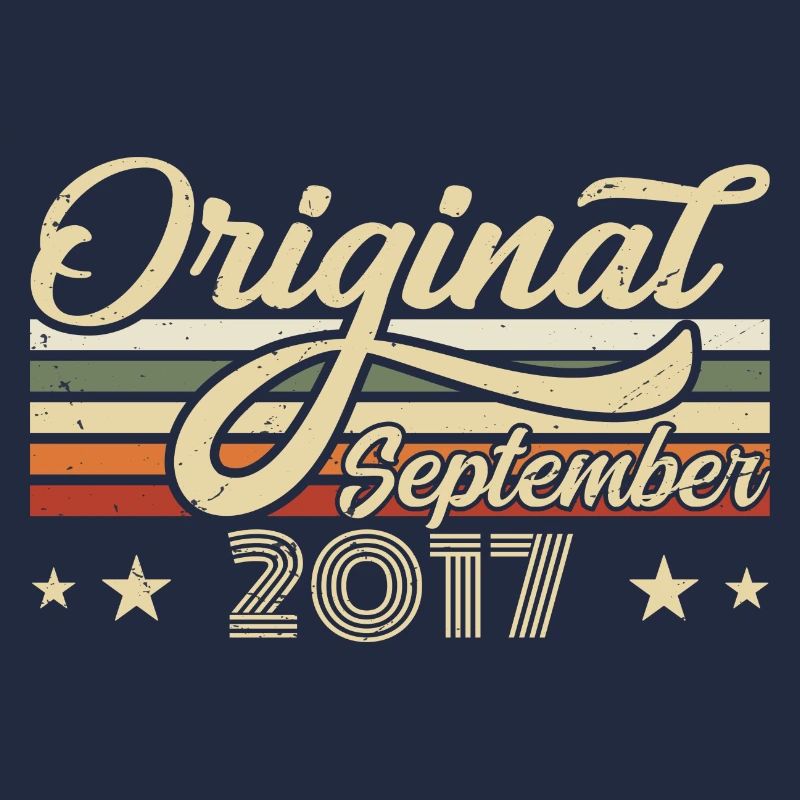 2017 Septembre Né Anniversaire Année de naissance 2017