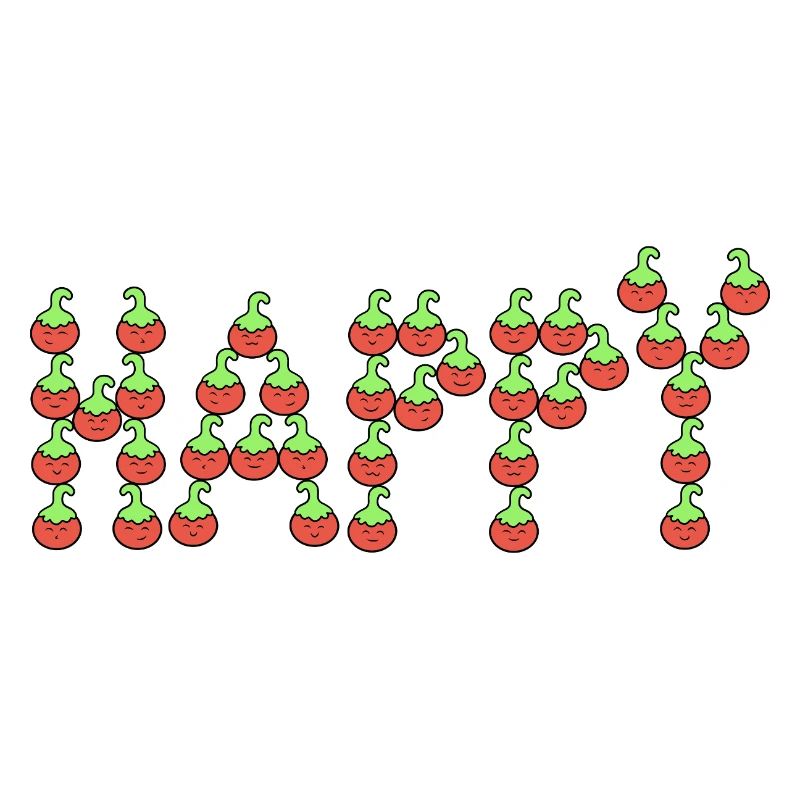 Tomates heureuses