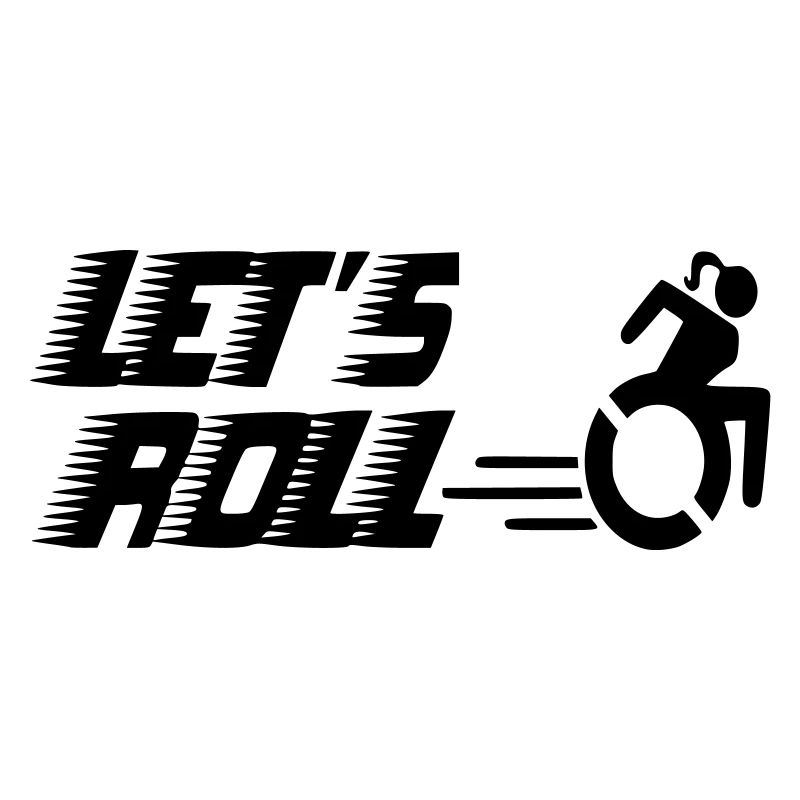 Auf geht's mit einer Rollstuhlfrau*