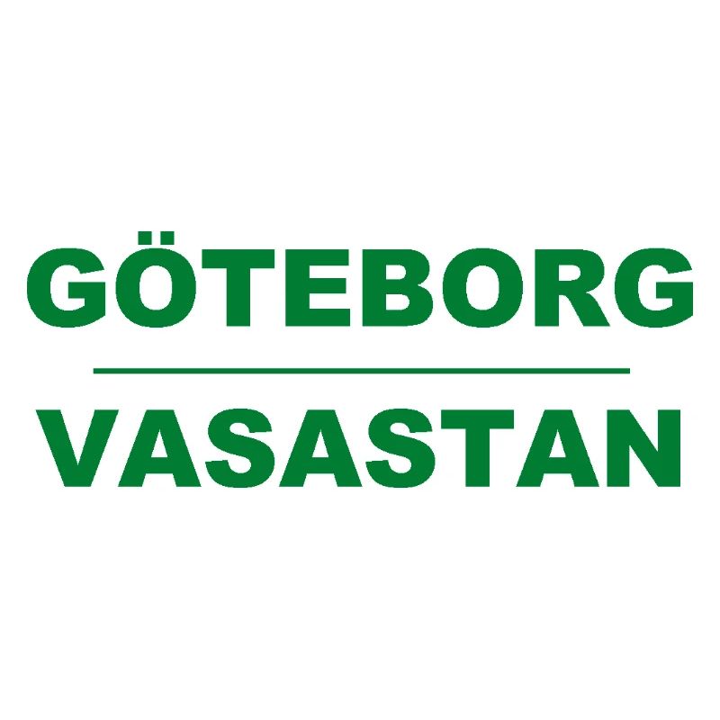 Göteborg Vasastan – Design vert-noir