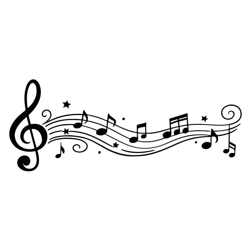 Notes musicales Clés de mélodie