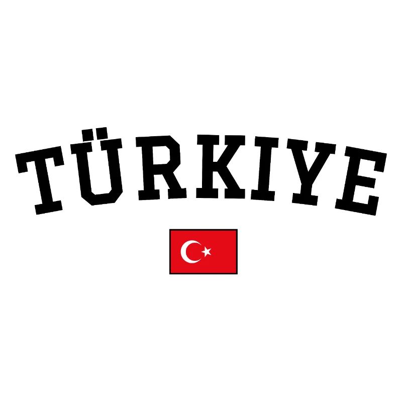Turkey Flag Design Black