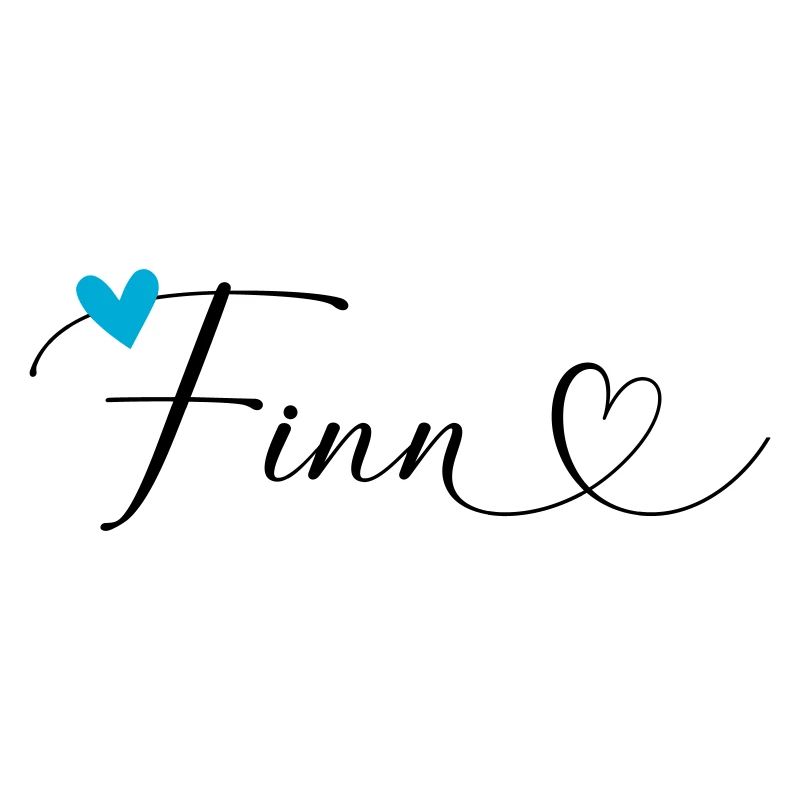 Finn Surname First name Calligraphy Heart