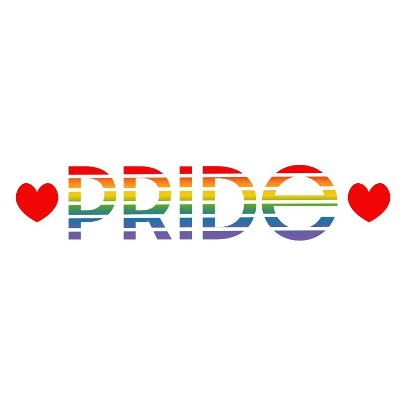 Pride rainbow heart