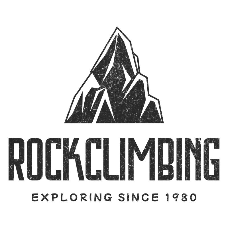 Kletterlogo mit einem Berg