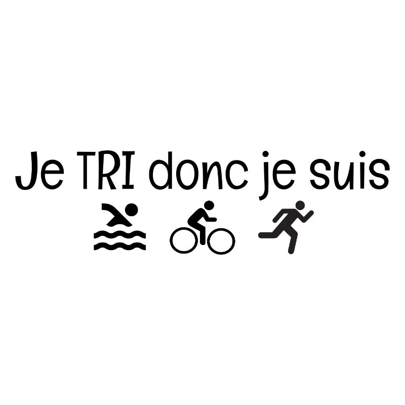 I SORT therefore I am. Triathlon humor gift