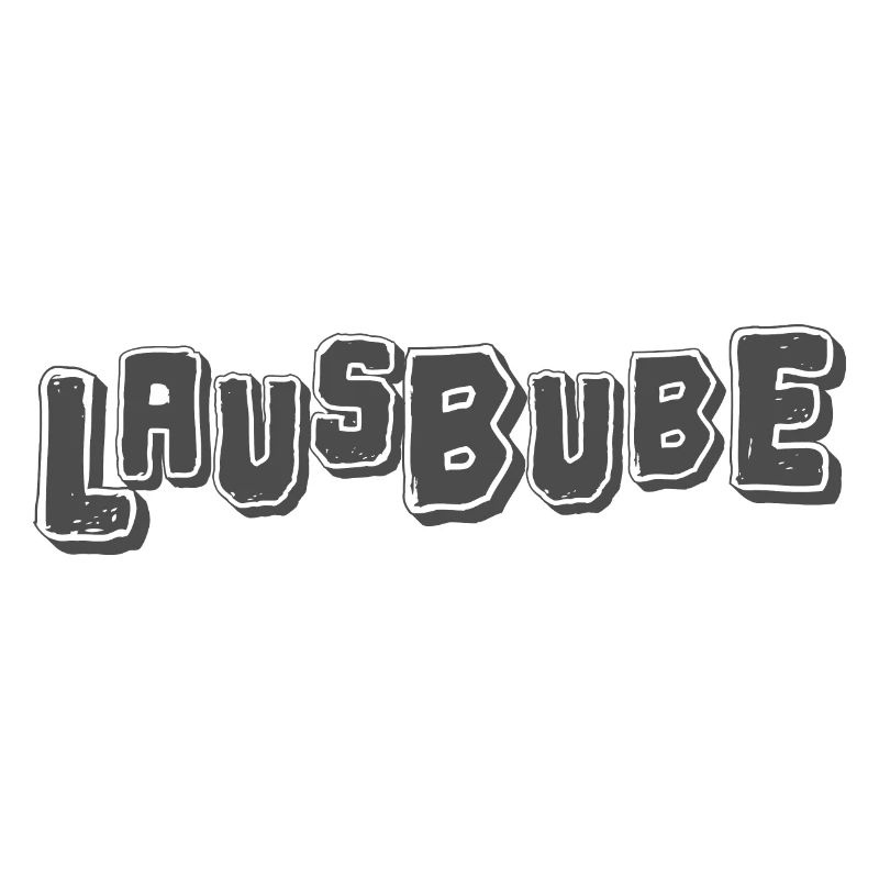 Lausbube Grau Design Spitzbuben Design