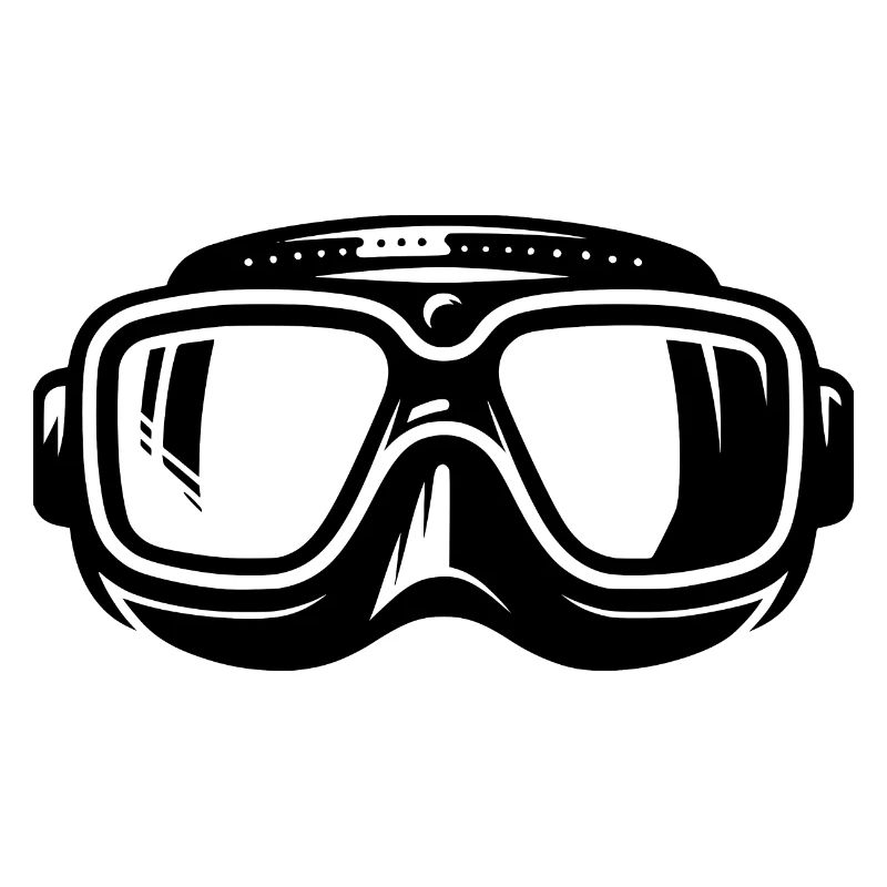 Masque de plongée Silhouette Logo Style