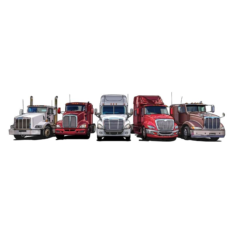 Tracteurs de semi-remorques à long capot