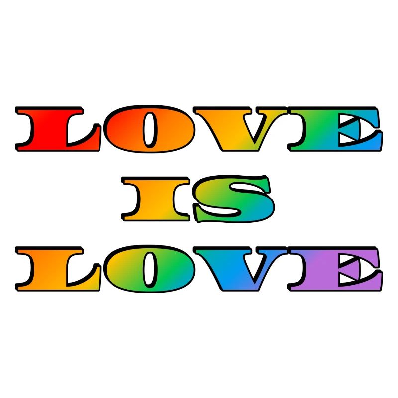 Regenbogen-Liebe ist Liebe