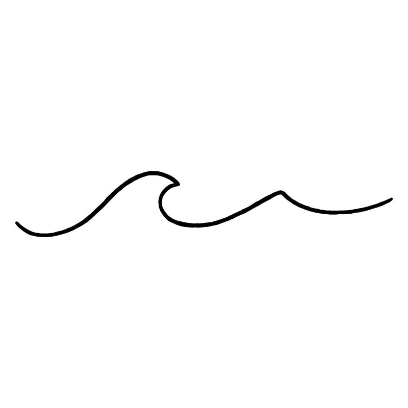 Welle Wave Ozean Meer Reiselust Wasser Surf Tattoo