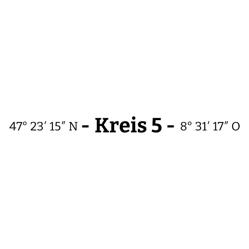 Coordinates District 5 Zurich
