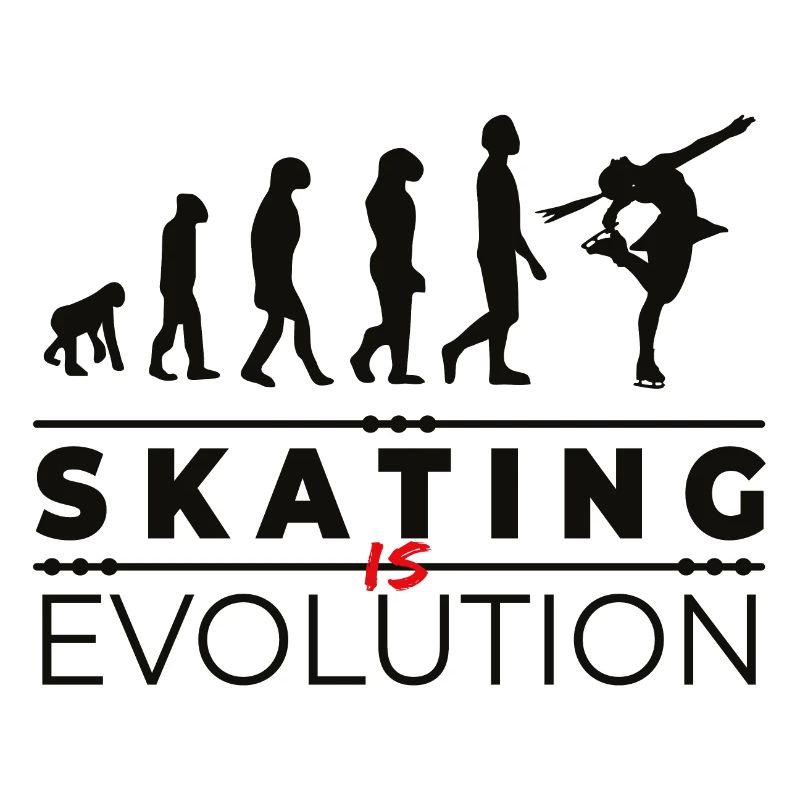 Skating is evolution - Message Humor Parody