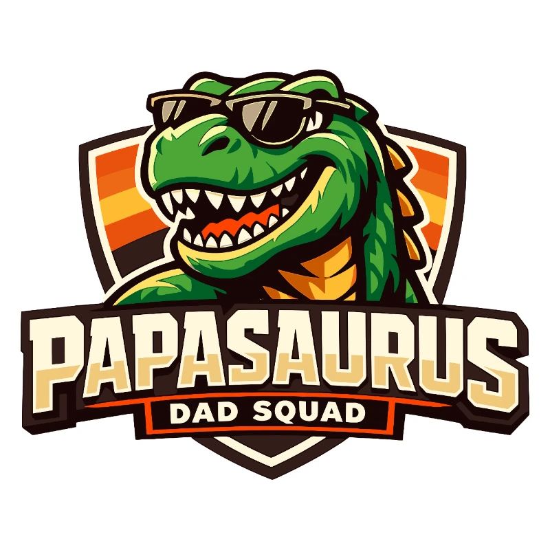 Papasaurus Dad Squad lustiger Dino Papa Spruch