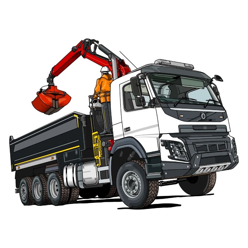 Camion avec grue