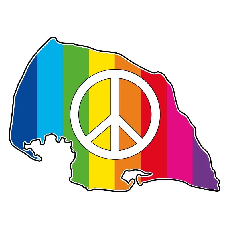 Insel Fehmarn Love Peace Rainbow