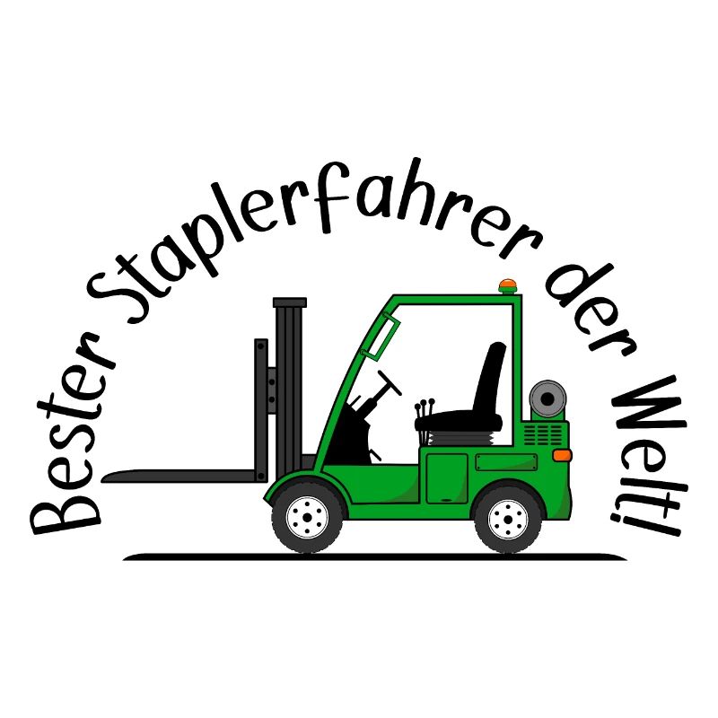 Staplerfahrer grün bester Staplerfahrer der Welt
