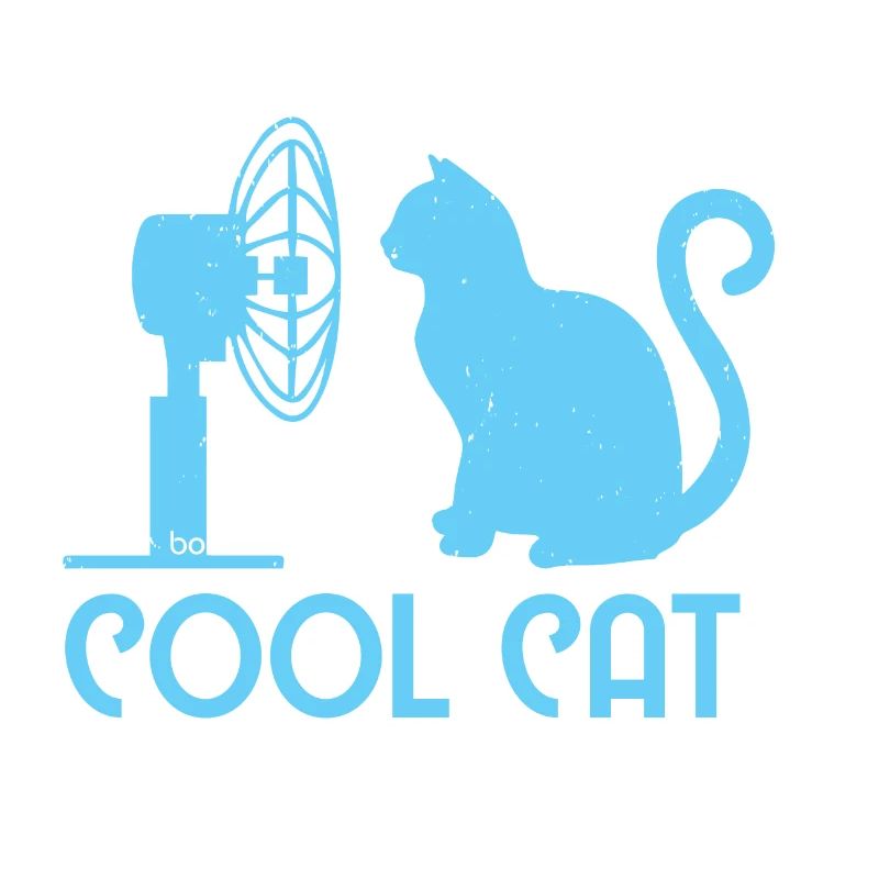 Cool Cat / Katze Bo-Grafik