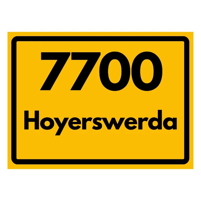 ALTE POSTLEITZAHL PLZ, SACHSEN 7700 HOYERSWERDA