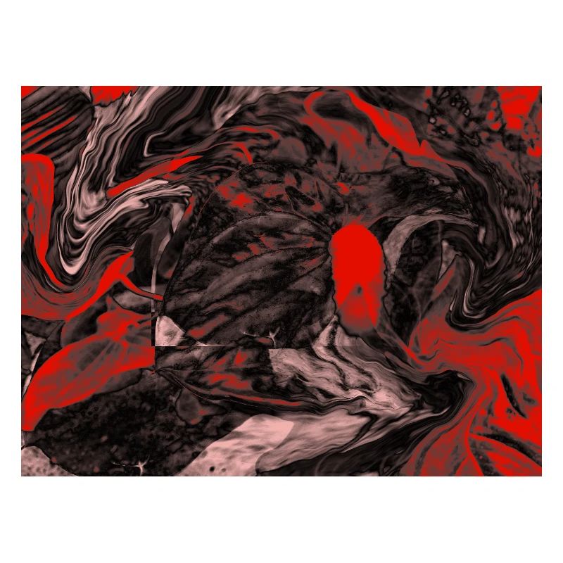 Red Marble Swirl Pattern
